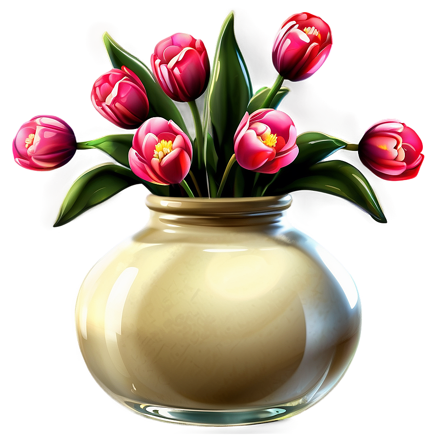 Elegant Flower Vase Png Krs PNG