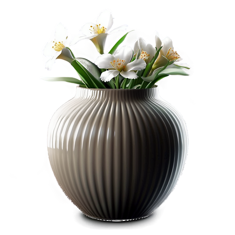 Elegant Flower Vase Png Uqg PNG