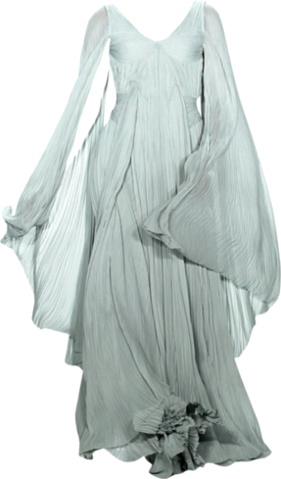 Elegant Flowing Gown PNG
