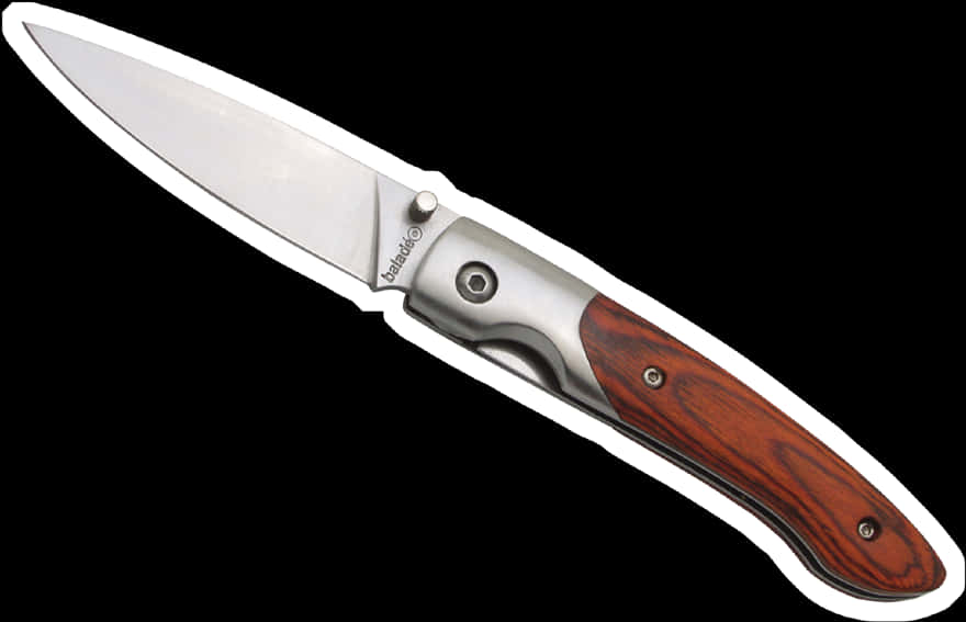 Elegant Folding Knife PNG