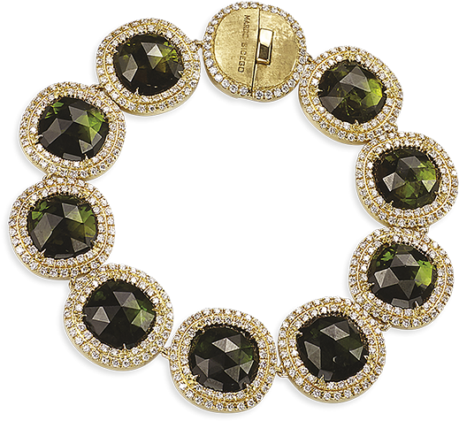 Elegant Gemstone Bracelet PNG