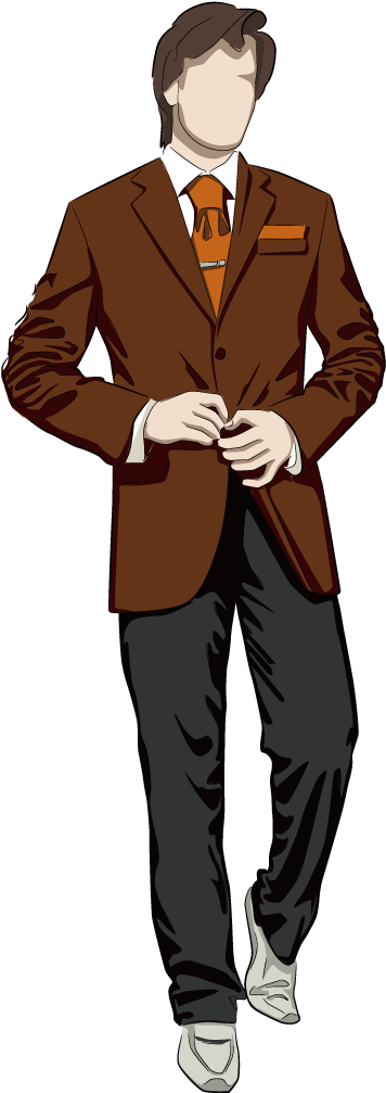 Elegant Gentlemanin Suit PNG