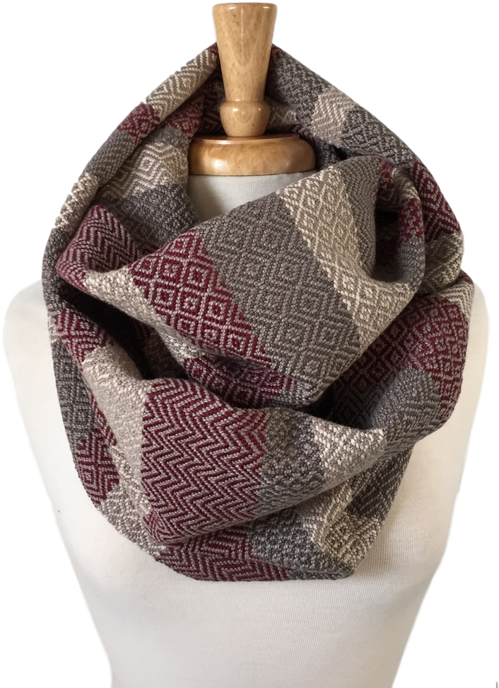 Elegant Geometric Pattern Scarf PNG