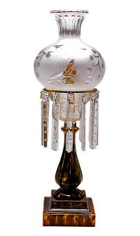 Elegant Glass Table Lamp PNG