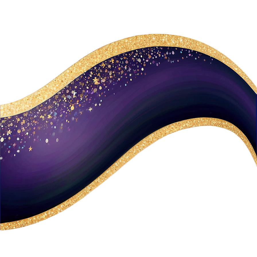 Elegant Glitter Line Curve Png Ojs46 PNG