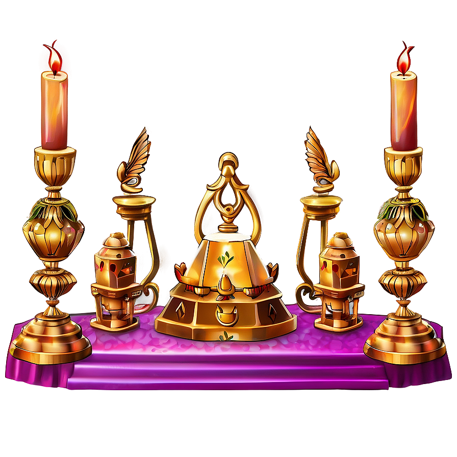 Elegant Gold Altar Png 06242024 PNG