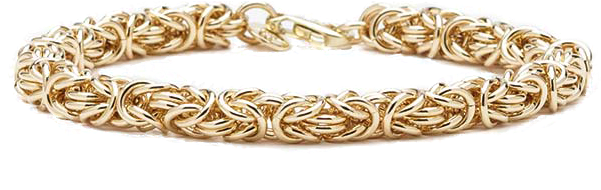 Elegant Gold Chain Bracelet PNG