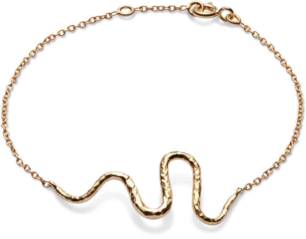 Elegant Gold Chain Necklace PNG