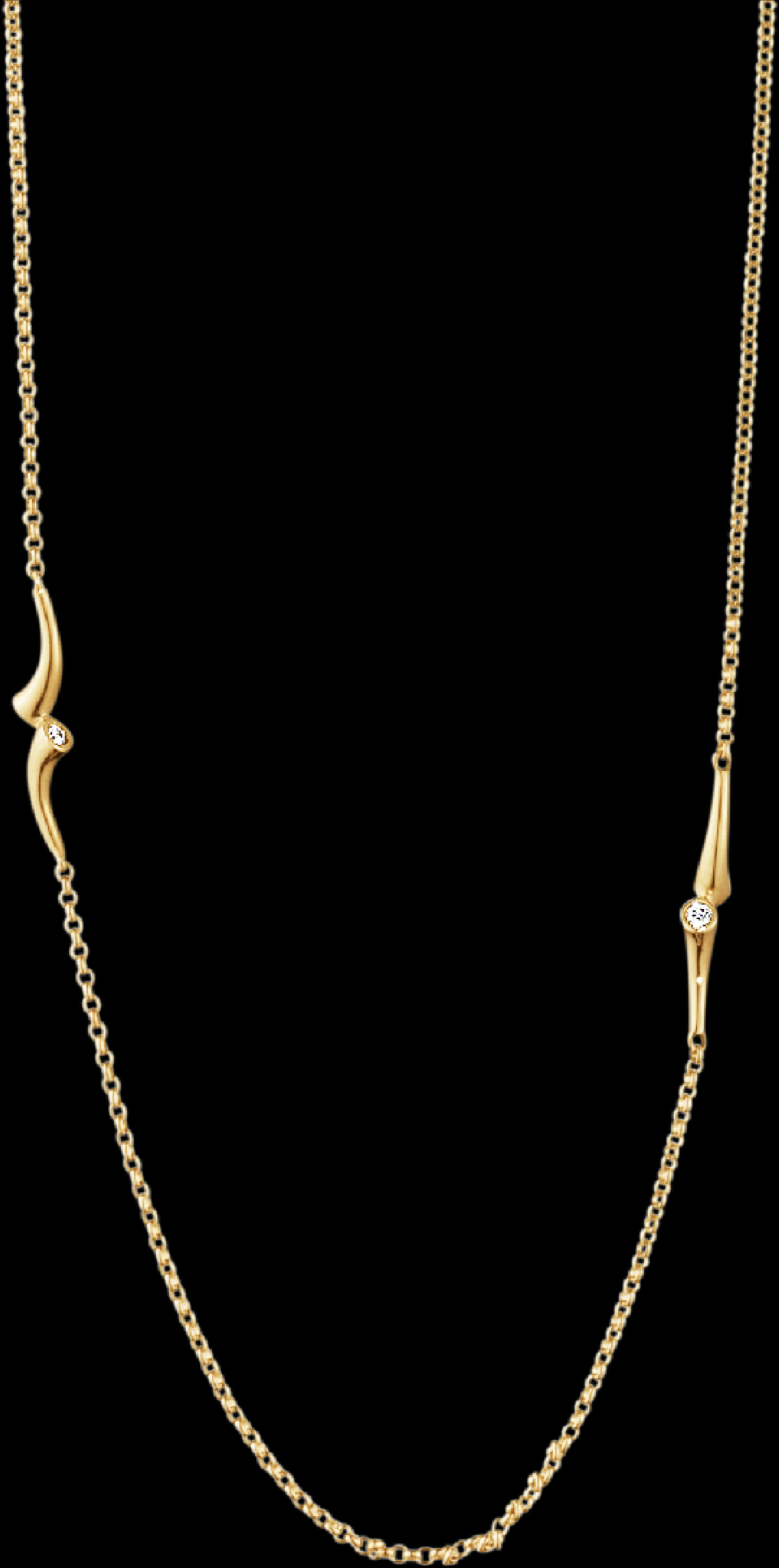 Elegant Gold Chainwith Diamond Accents.jpg PNG