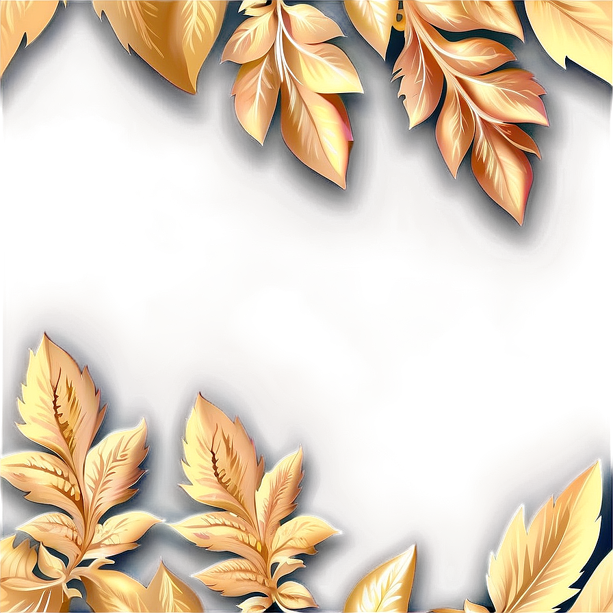 Elegant Gold Leaf Design Png Uag PNG