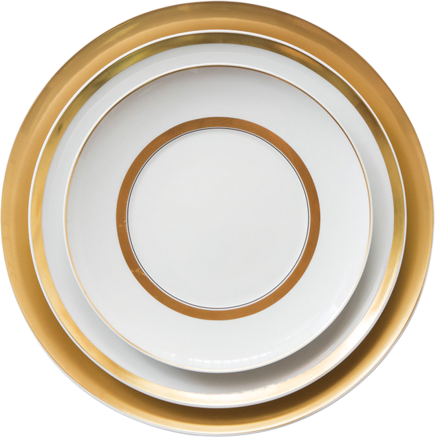 Download Elegant Gold Rimmed Dinner Plates | Wallpapers.com