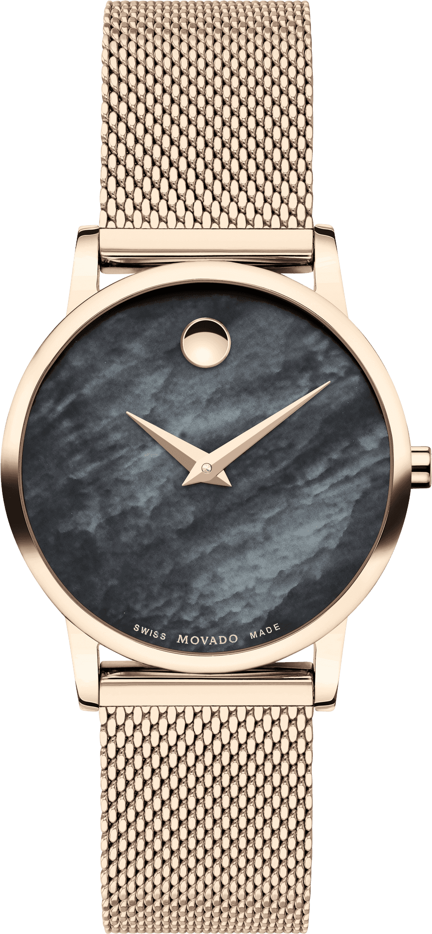 Elegant Gold Tone Wristwatch Movado PNG