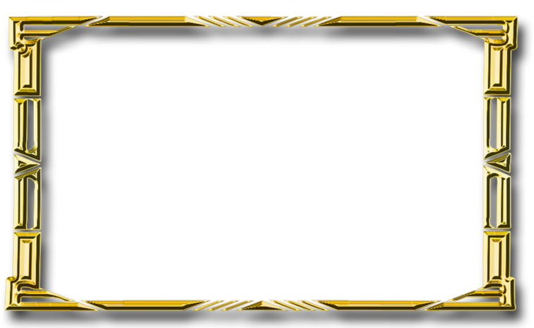 Elegant Golden Frame PNG