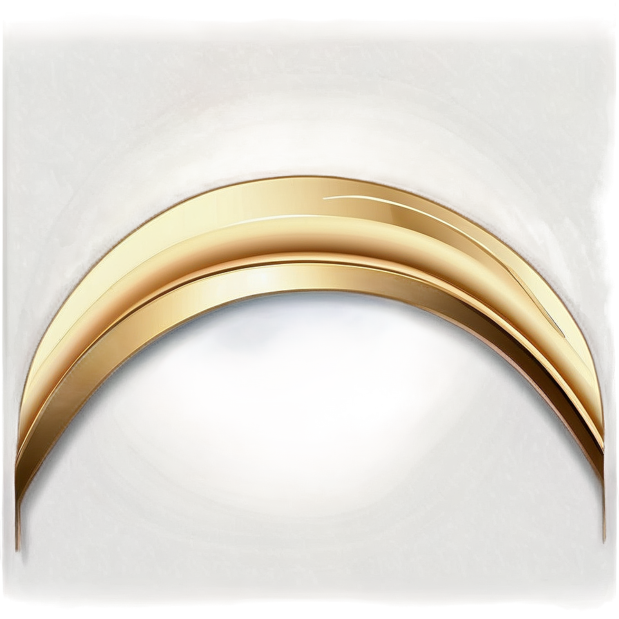Elegant Golden Line Curve Png Ctx54 PNG