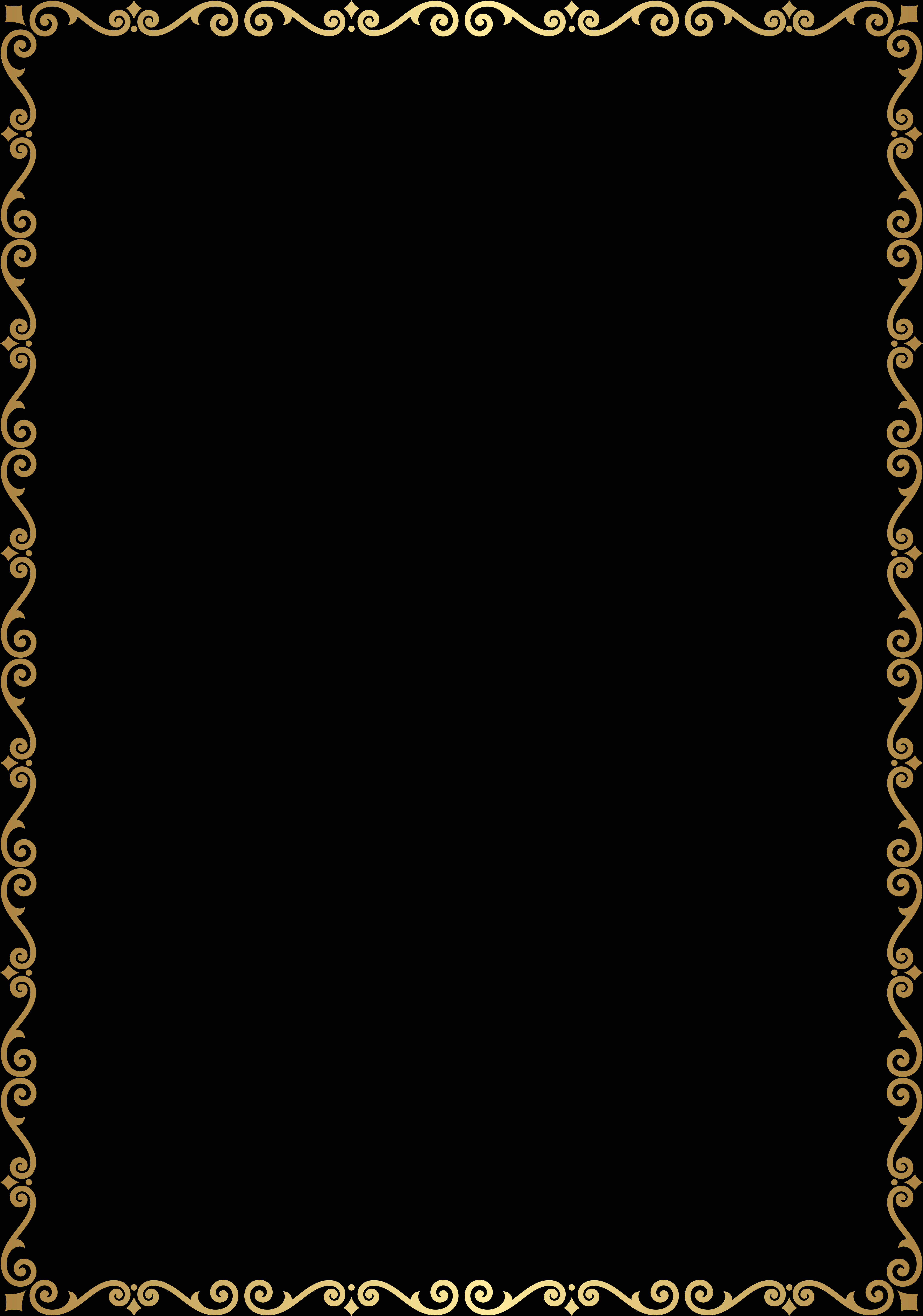 Download Elegant Golden Scrollwork Frame | Wallpapers.com