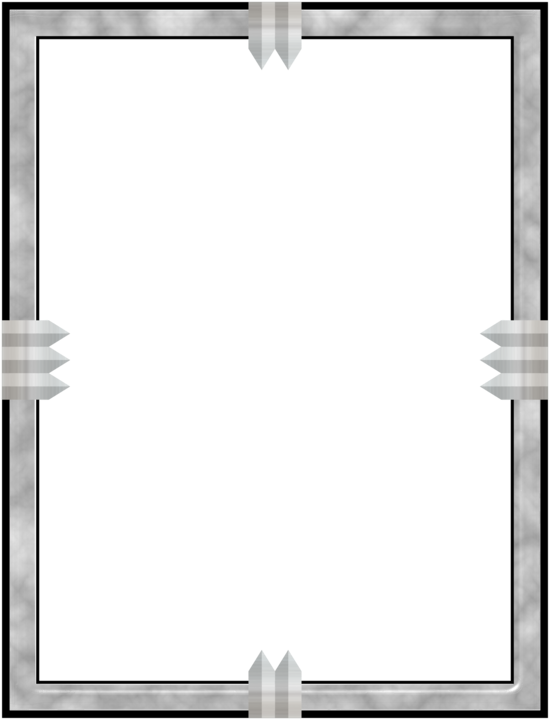 Elegant Gray Border Frame PNG