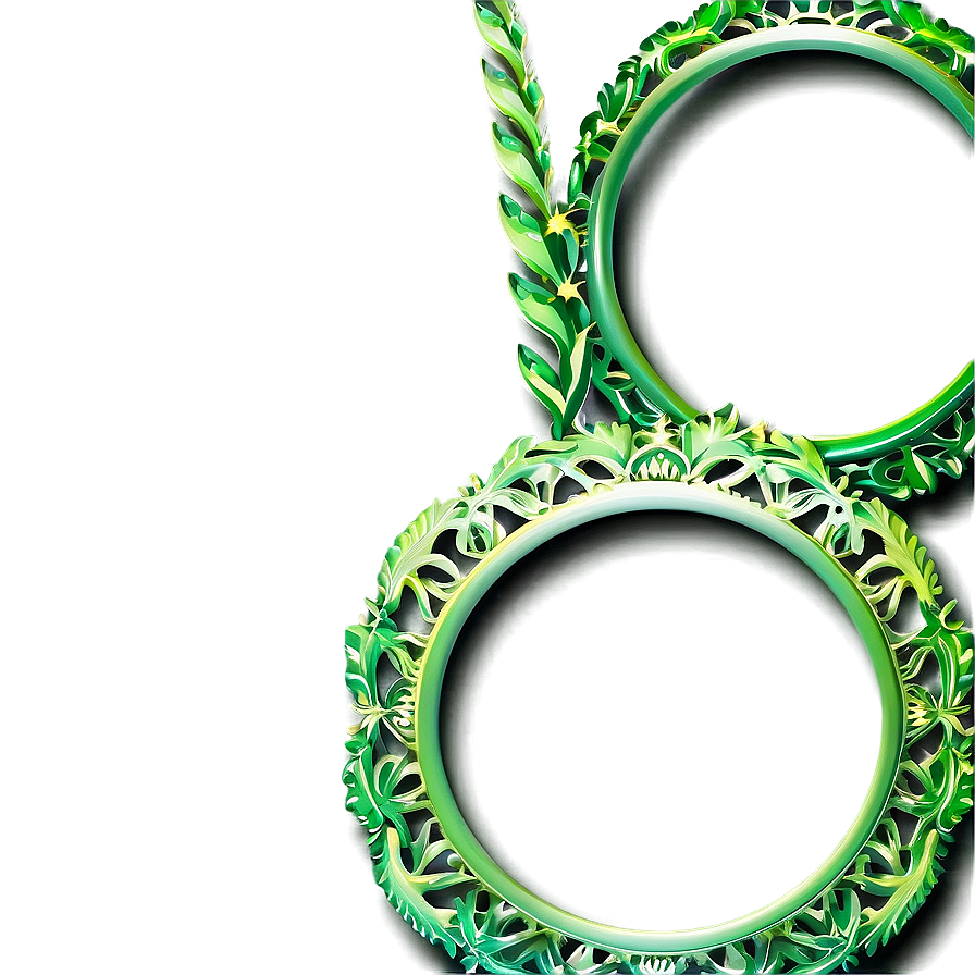 Elegant Green Frame Png 06262024 PNG