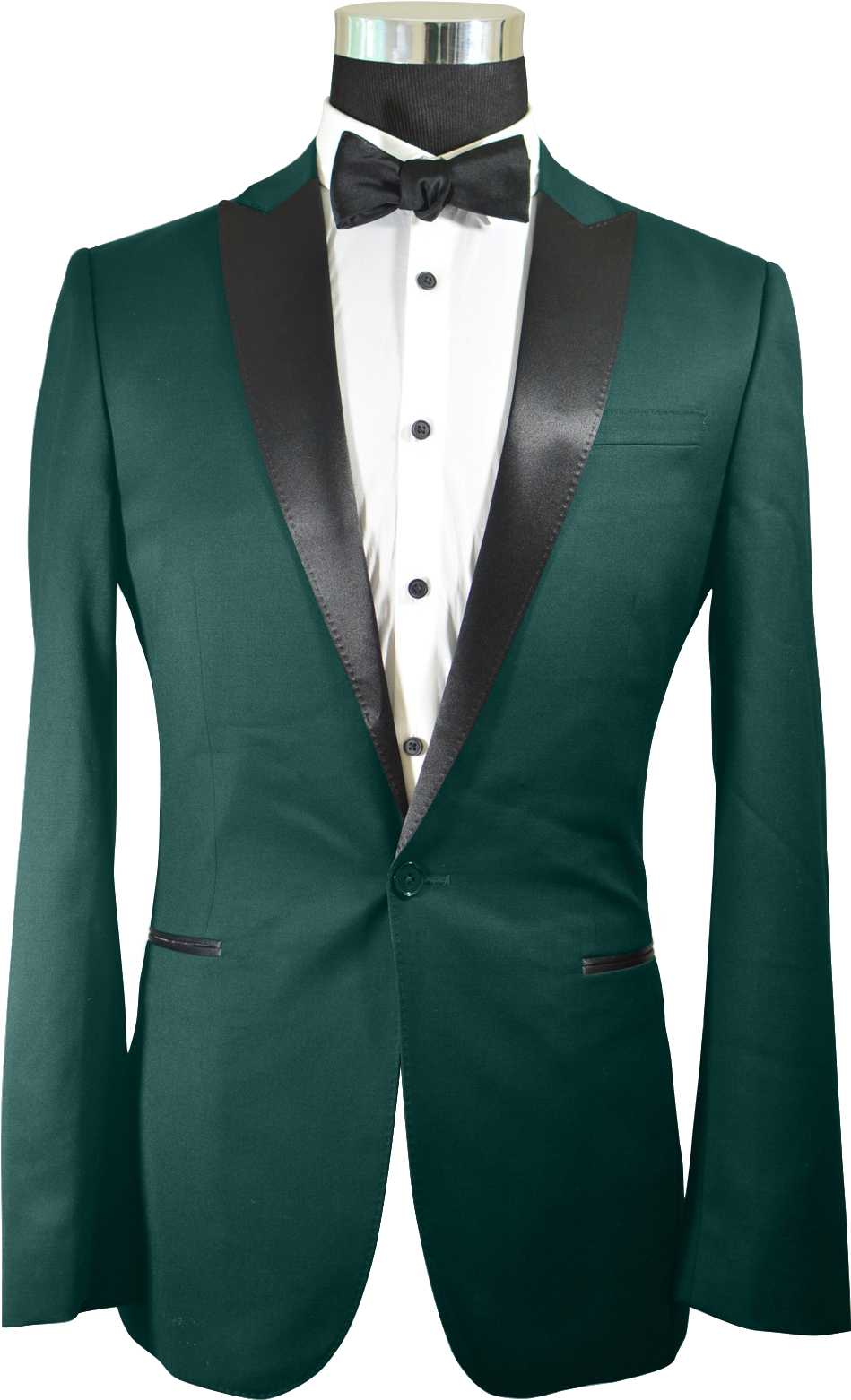 Elegant Green Tuxedo Jacket PNG