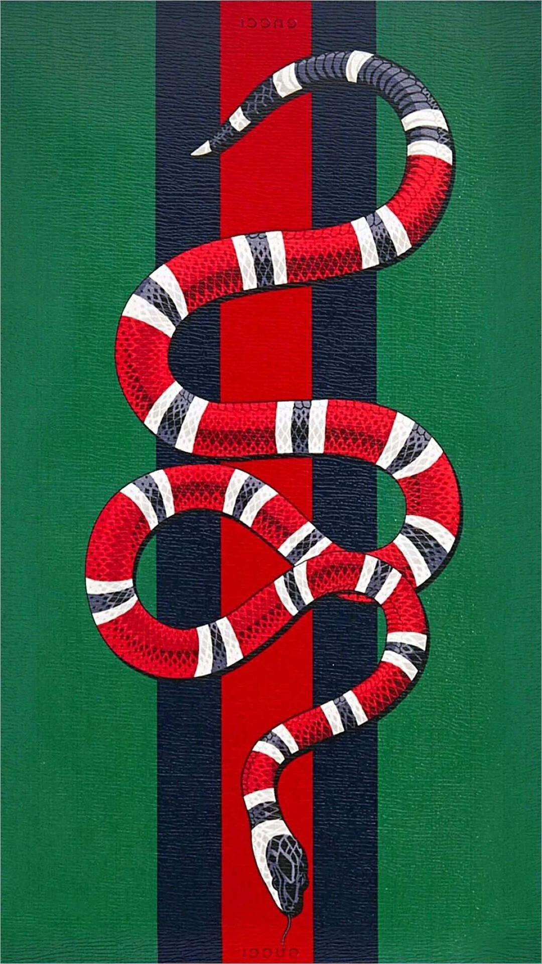 Elegant Gucci Coral Snake Digitalt kunstværk: Wallpaper