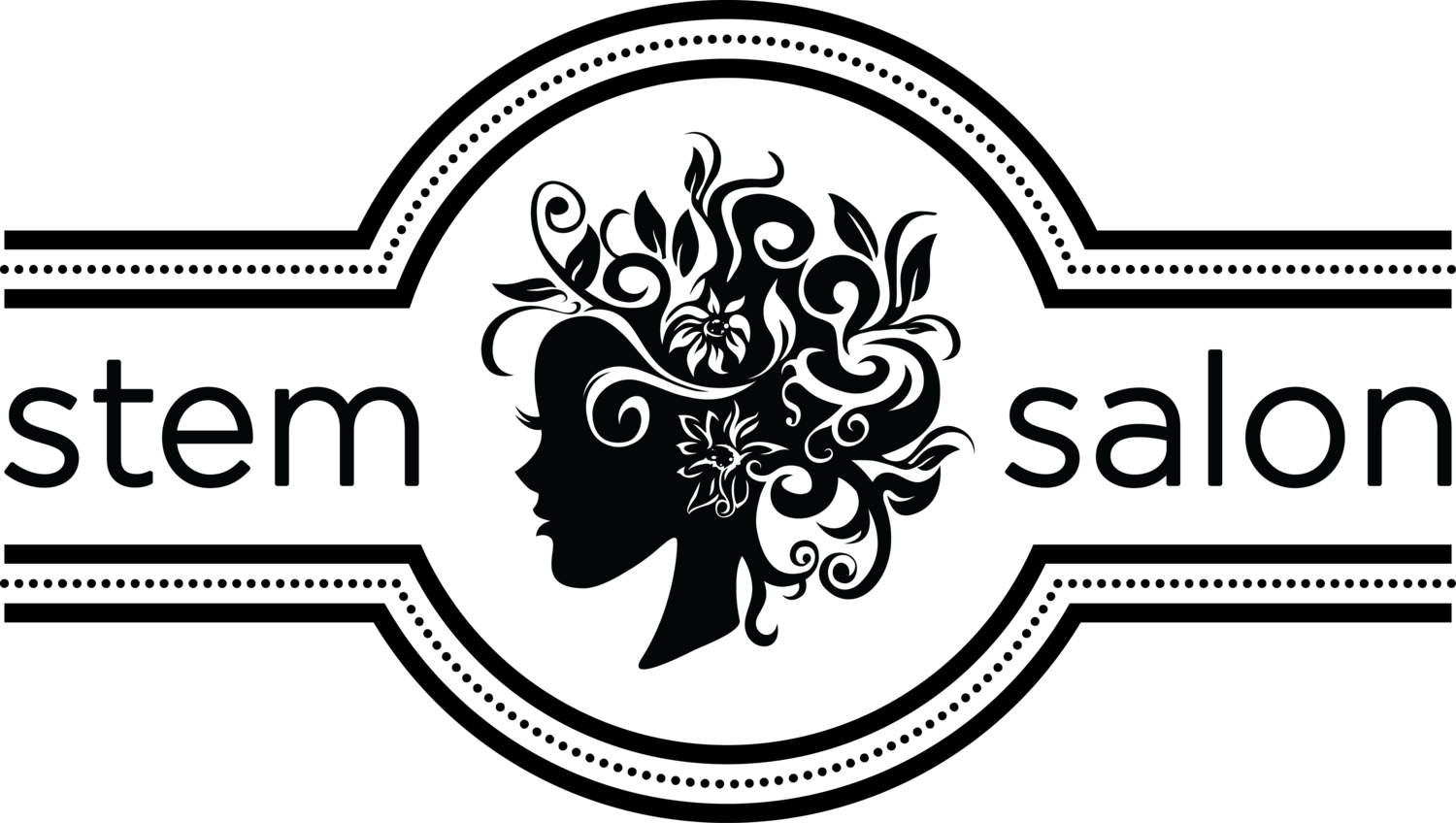 Elegant Hair Salon Logo PNG