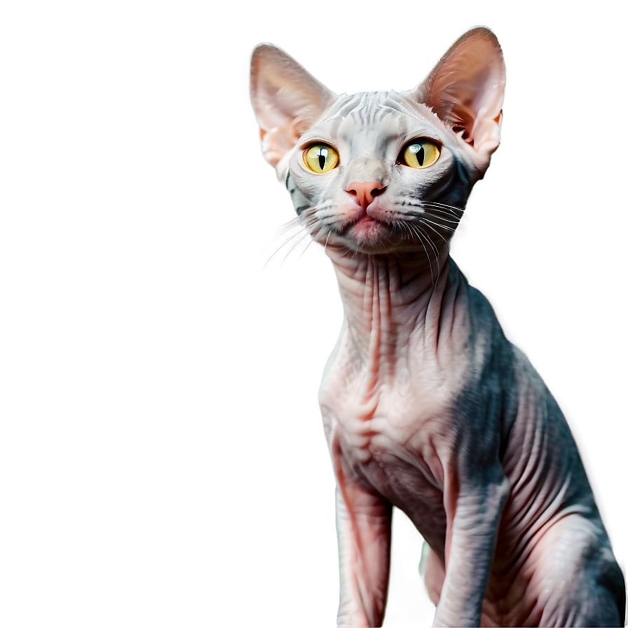 Elegant Hairless Cat Png 39 PNG