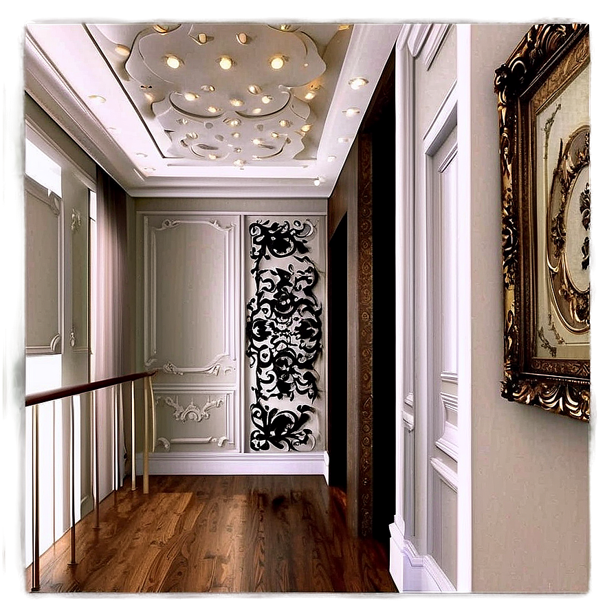 Elegant Hallway Decor Png 06242024 PNG