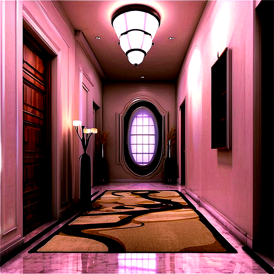 Elegant Hallway Decor Png Ybi PNG