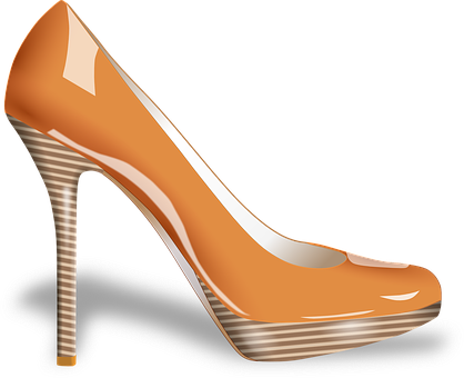 Elegant High Heel Shoe PNG