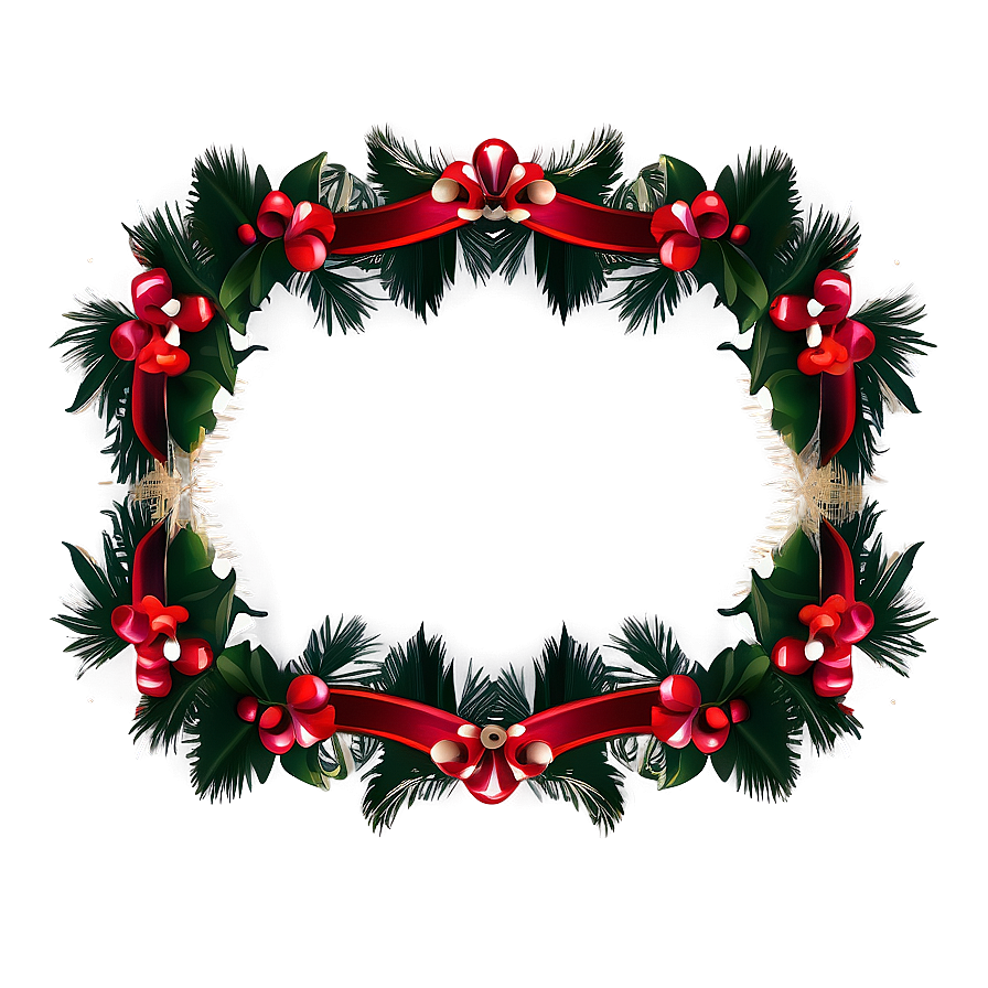 Elegant Holiday Border Png 06132024 PNG