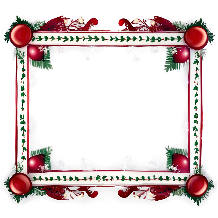 Elegant Holiday Border Png Ott PNG