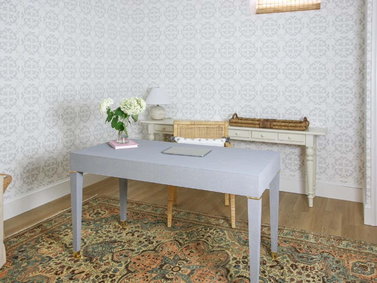 Elegant Home Office Setup Serena And Lily Wallpaper