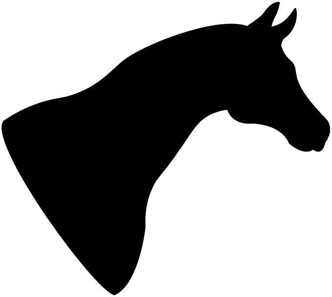 Elegant Horse Silhouette Logo PNG