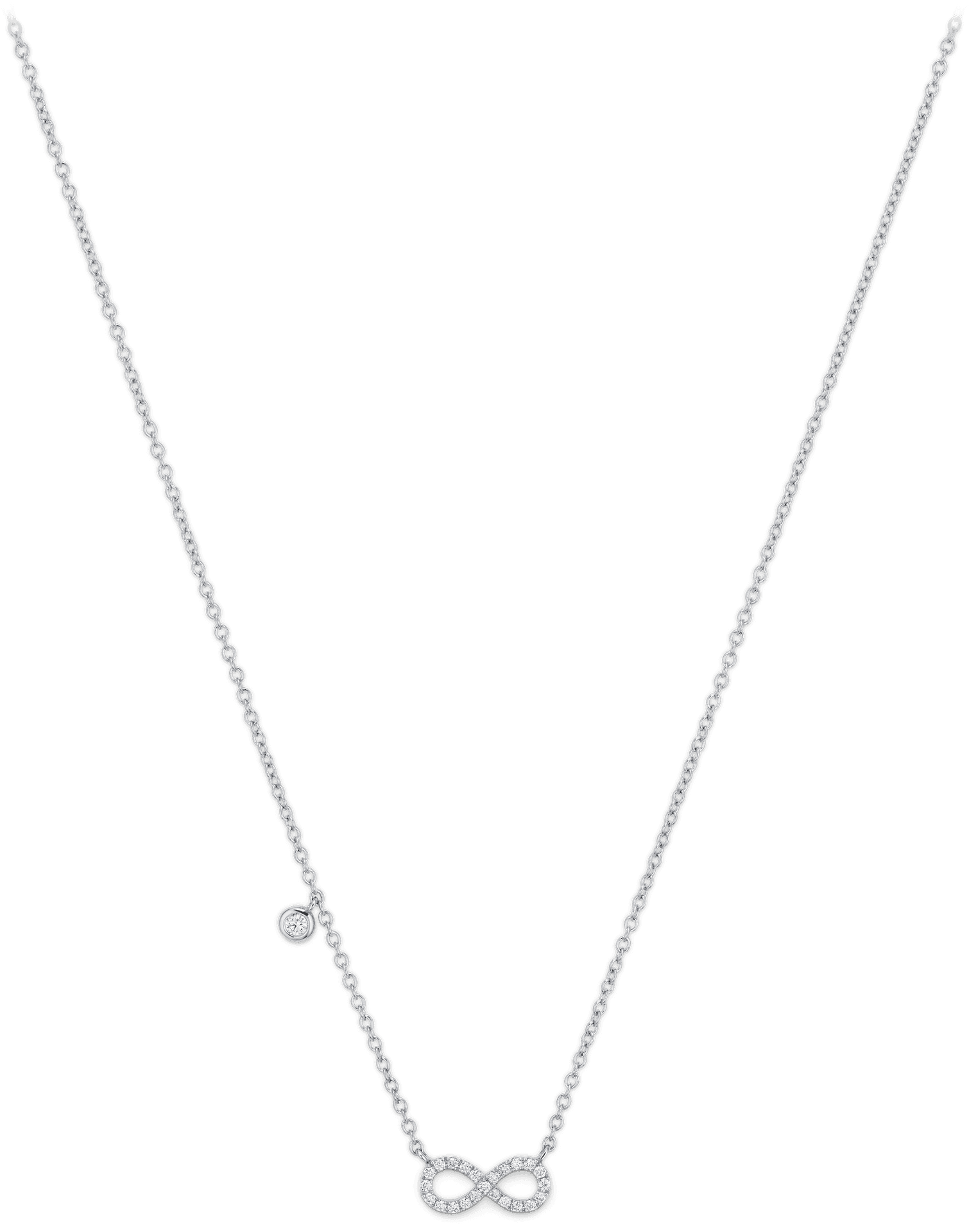 Elegant Infinity Pendant Necklace PNG