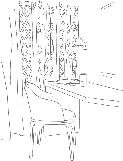 Elegant Interior Outline PNG