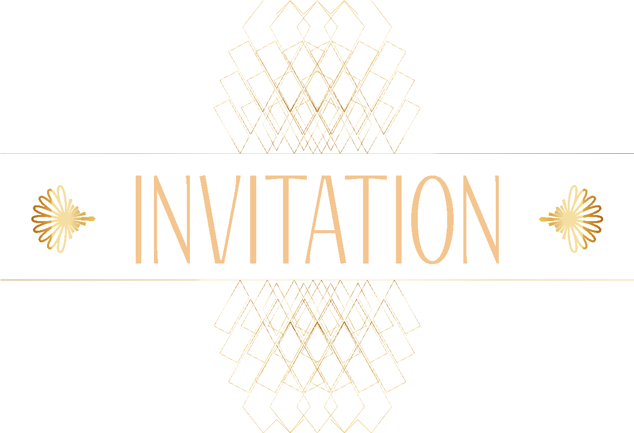 Elegant Invitation Card Design PNG