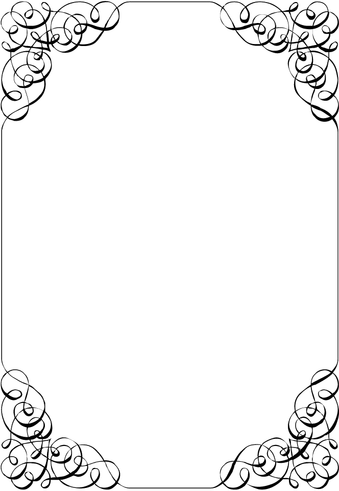 Elegant Invitation Frame Template PNG