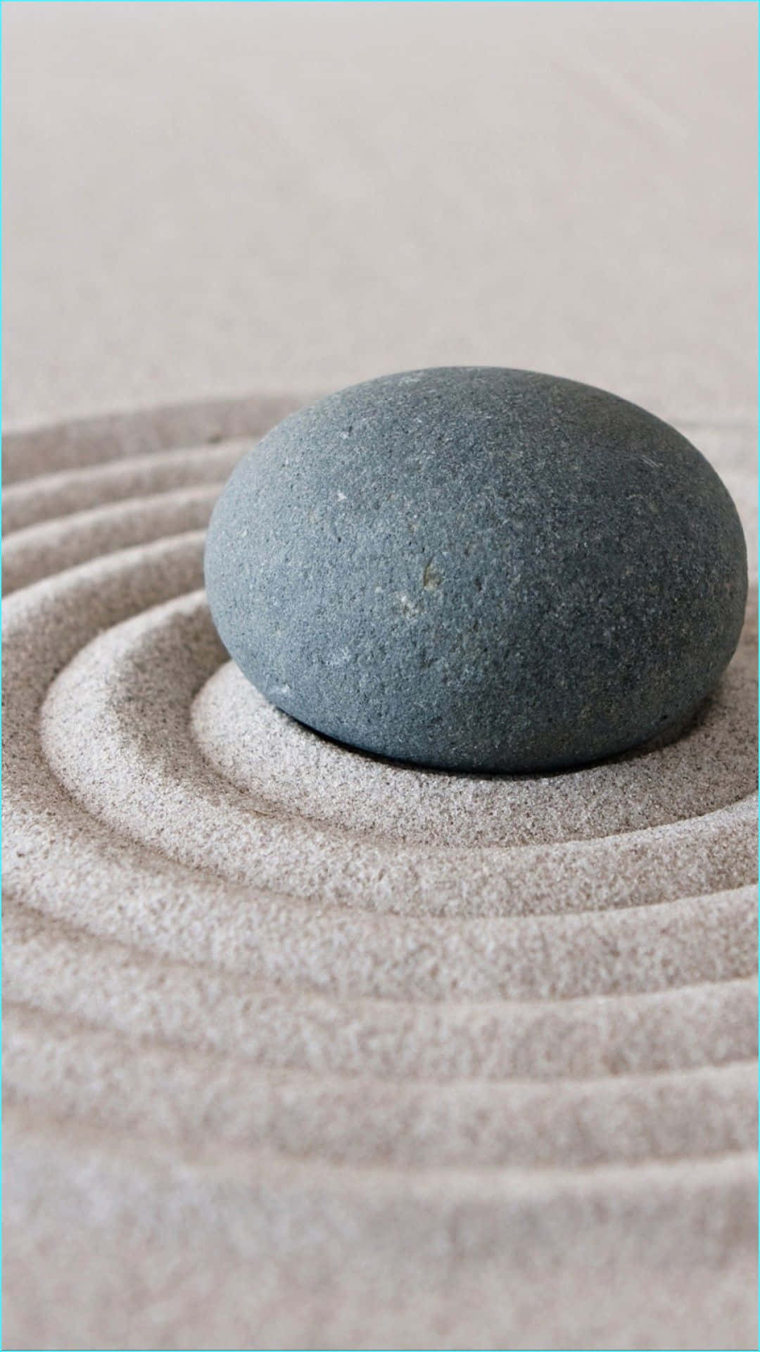 Elegant iPhone Zen-have sten Sand kunst Wallpaper