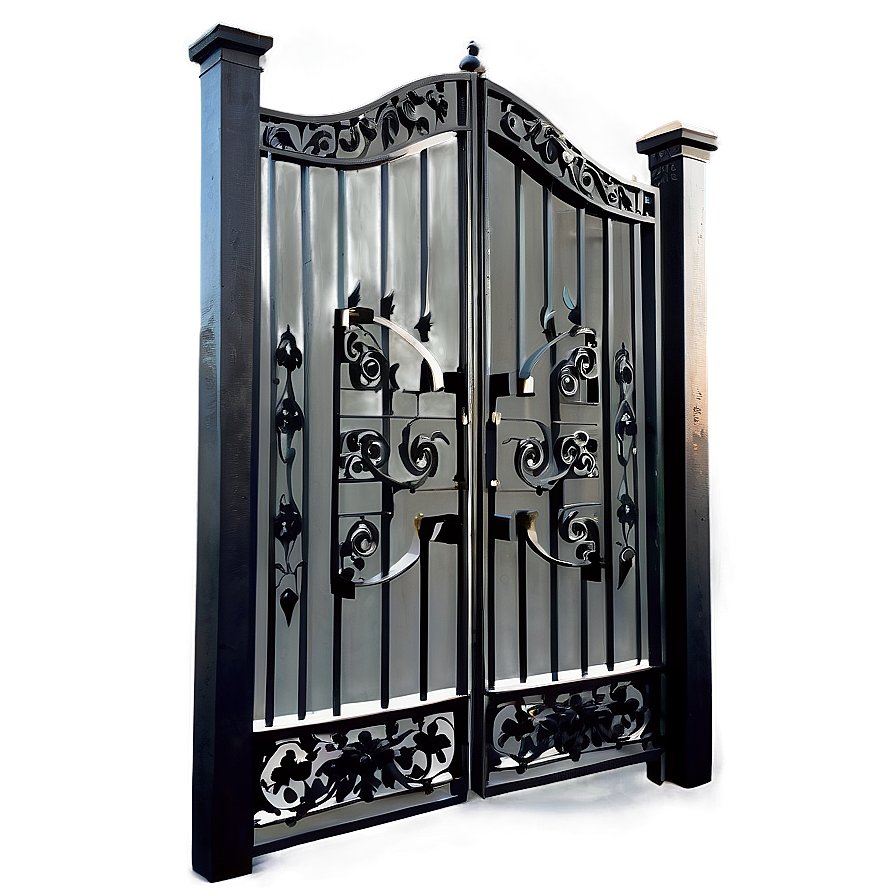 Elegant Iron Gate Png 05242024 PNG