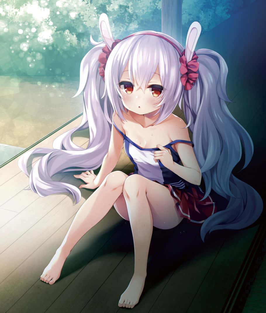 Elegant Laffey From Azur Lane Game Wallpaper