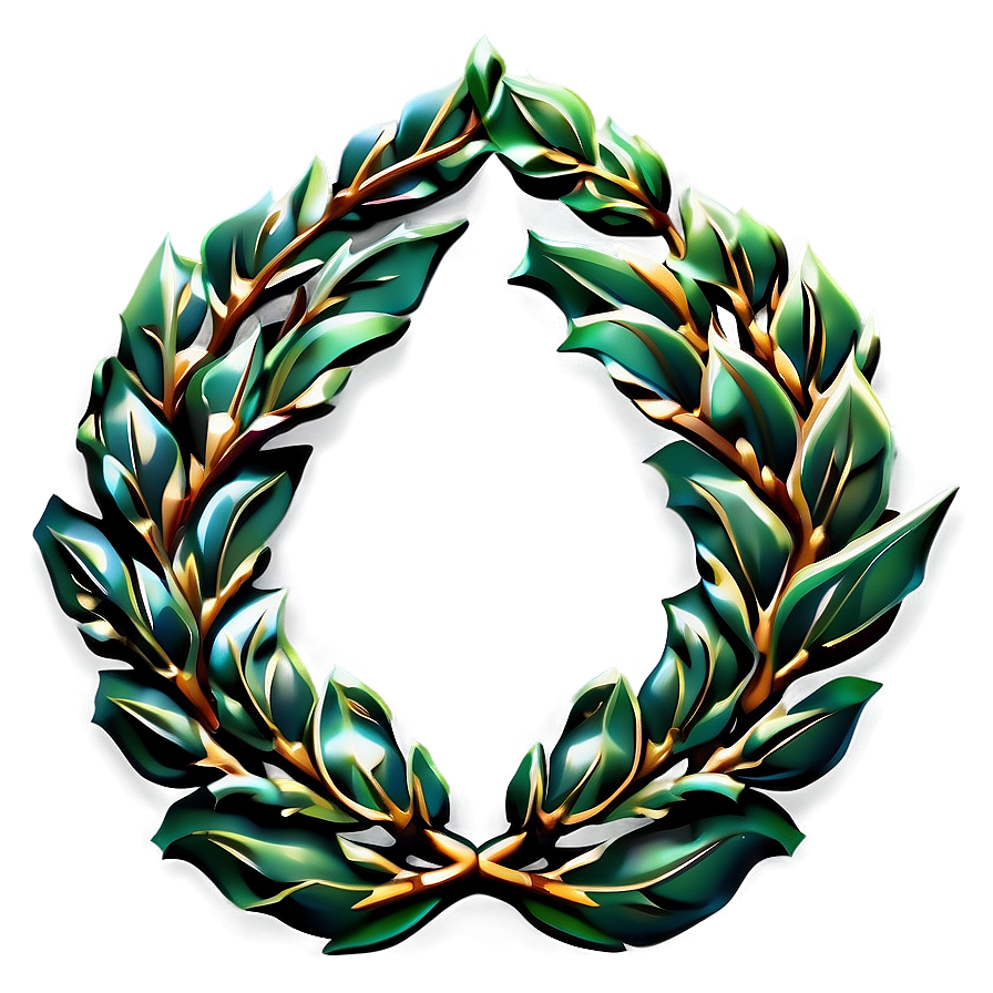 Elegant Laurel Emblem Png Vda56 PNG