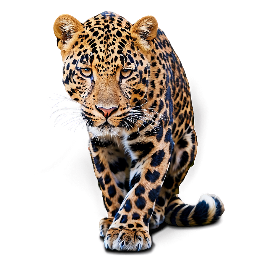 Elegant Leopard Pose Png Svo PNG