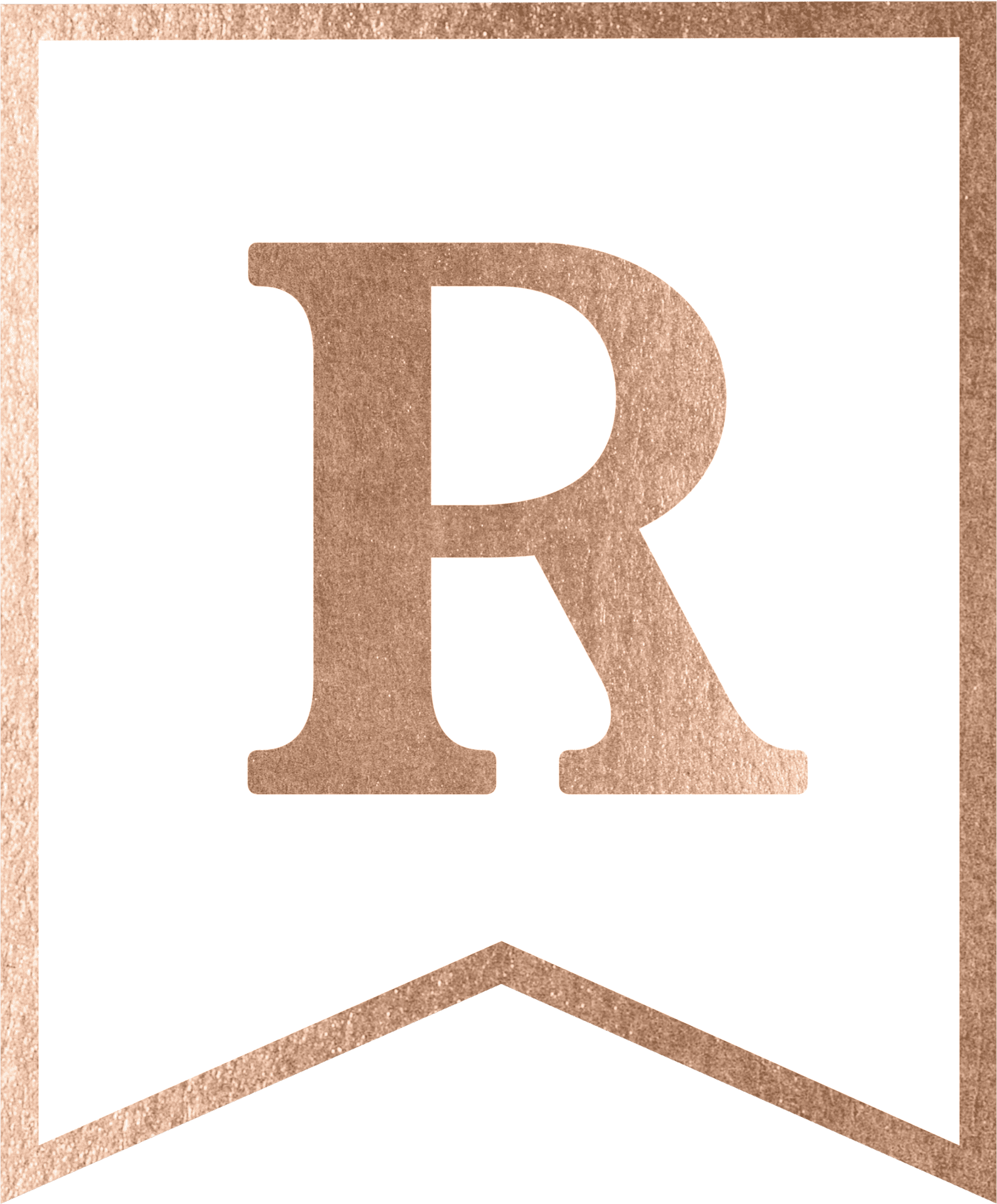 Elegant Letter R Design PNG