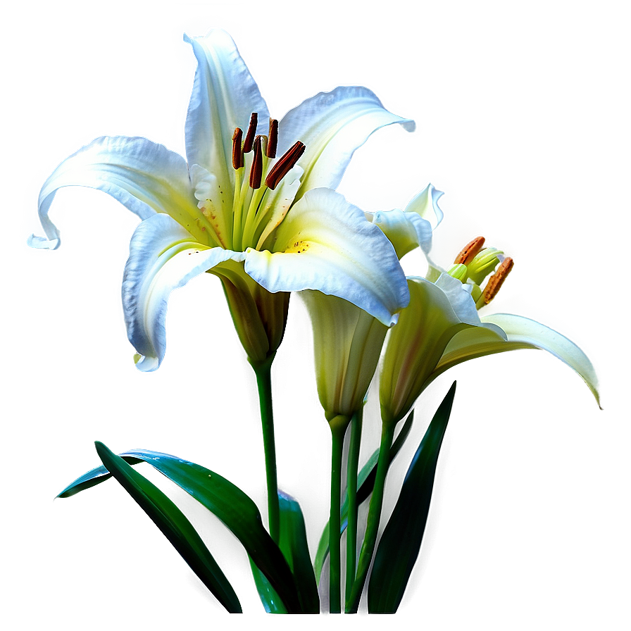 Elegant Lily Flower Png 5 PNG