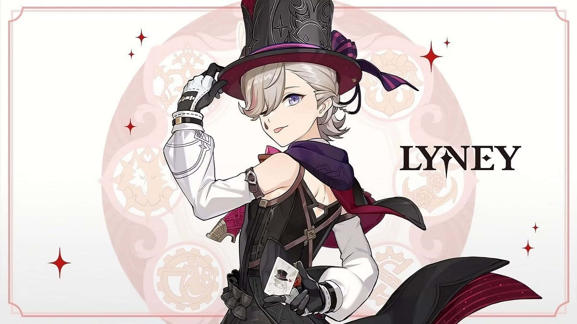 Elegant Magician Lyney Wallpaper