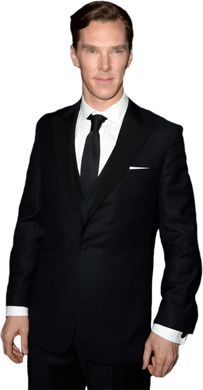 Elegant Manin Black Suit PNG