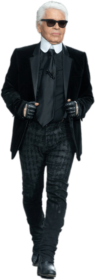 Elegant Manin Black Suitand Sunglasses PNG