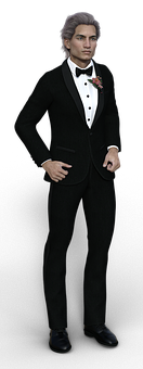 Elegant Manin Tuxedo PNG