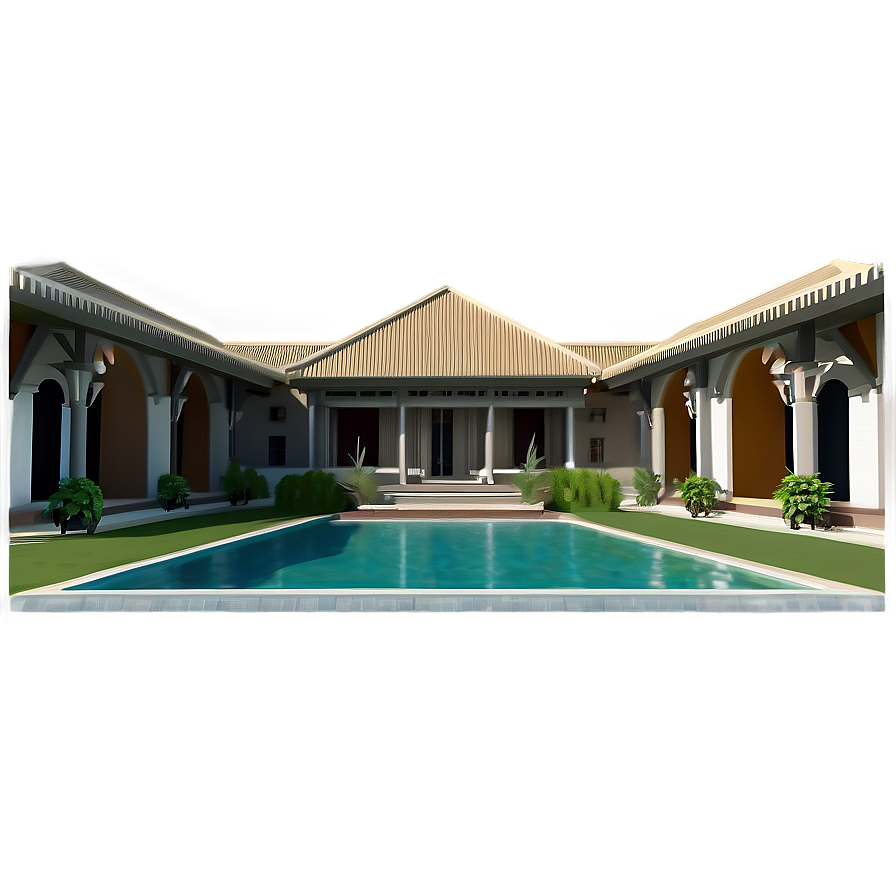 Download Elegant Mansion Courtyard Png Njb94 | Wallpapers.com