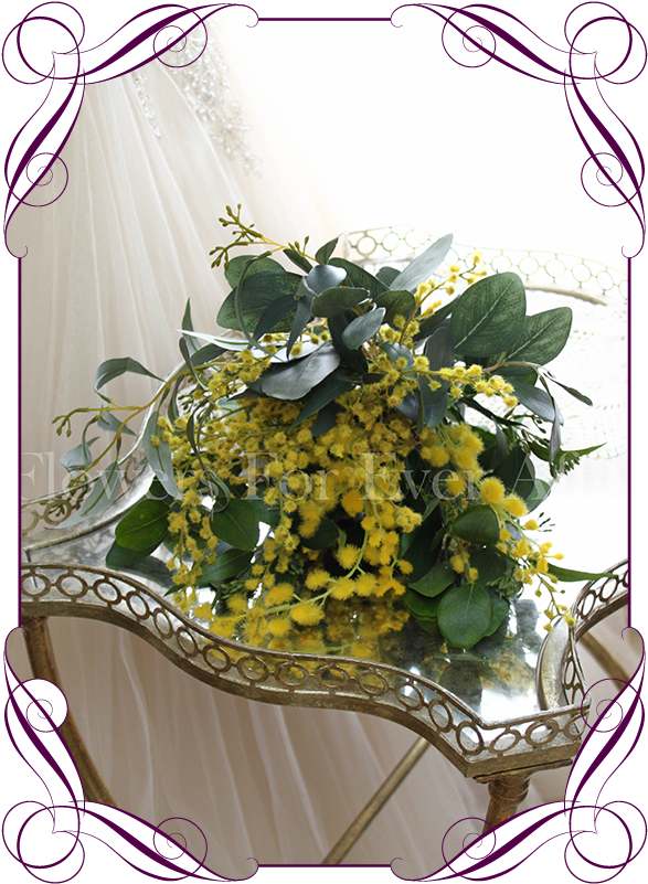Elegant Mimosa Bouqueton Mirror PNG