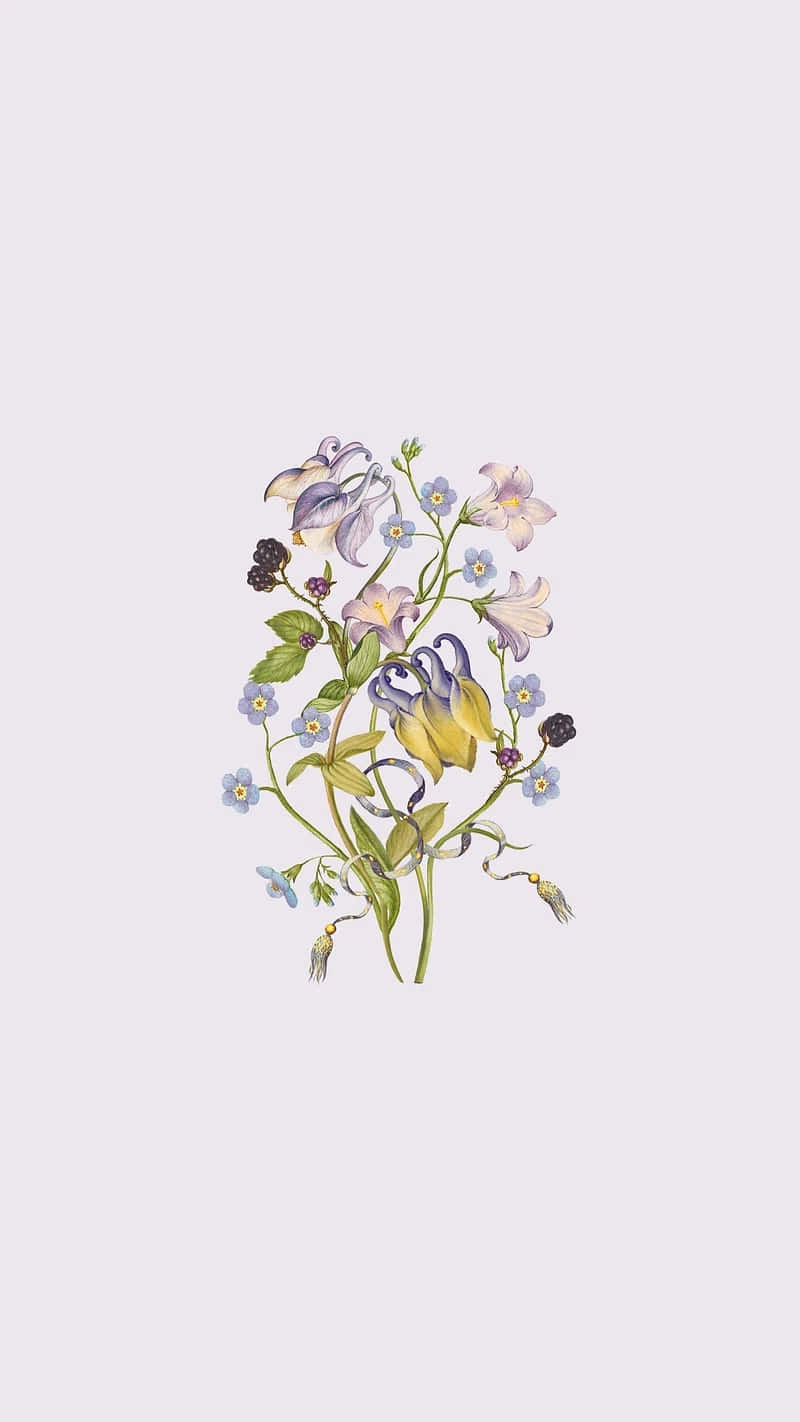 Elegant_ Minimalist_ Floral_ Illustration.jpg Wallpaper